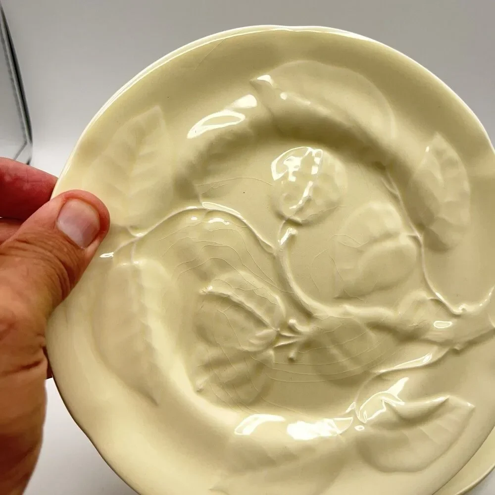 Williams Sonoma Olive Harvest Yellow Salad Plates Made In Portugal Set Of 4